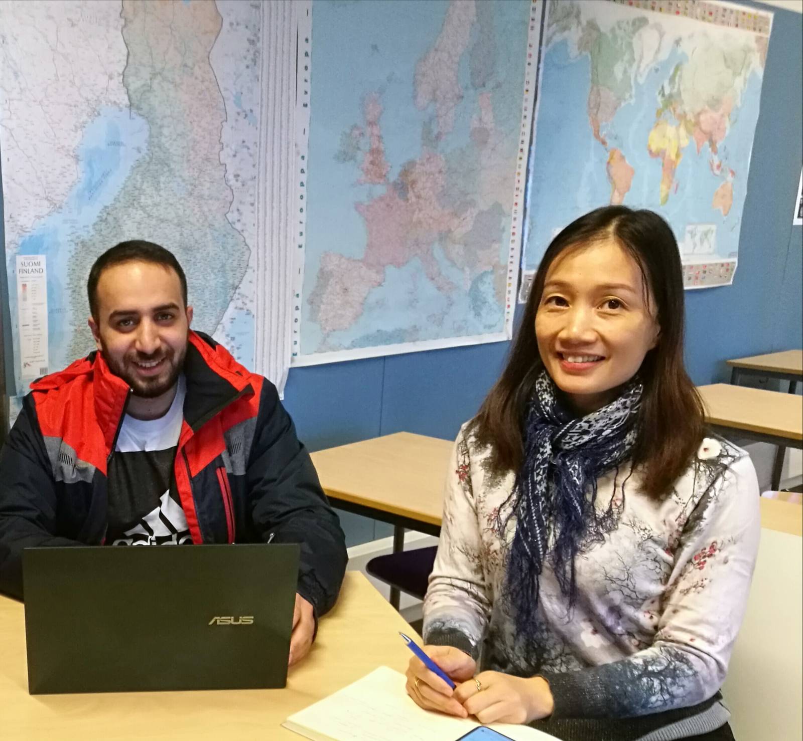 Kirjoittamisen tukipajalaisia Tampereen ammattikorkeakoululla.