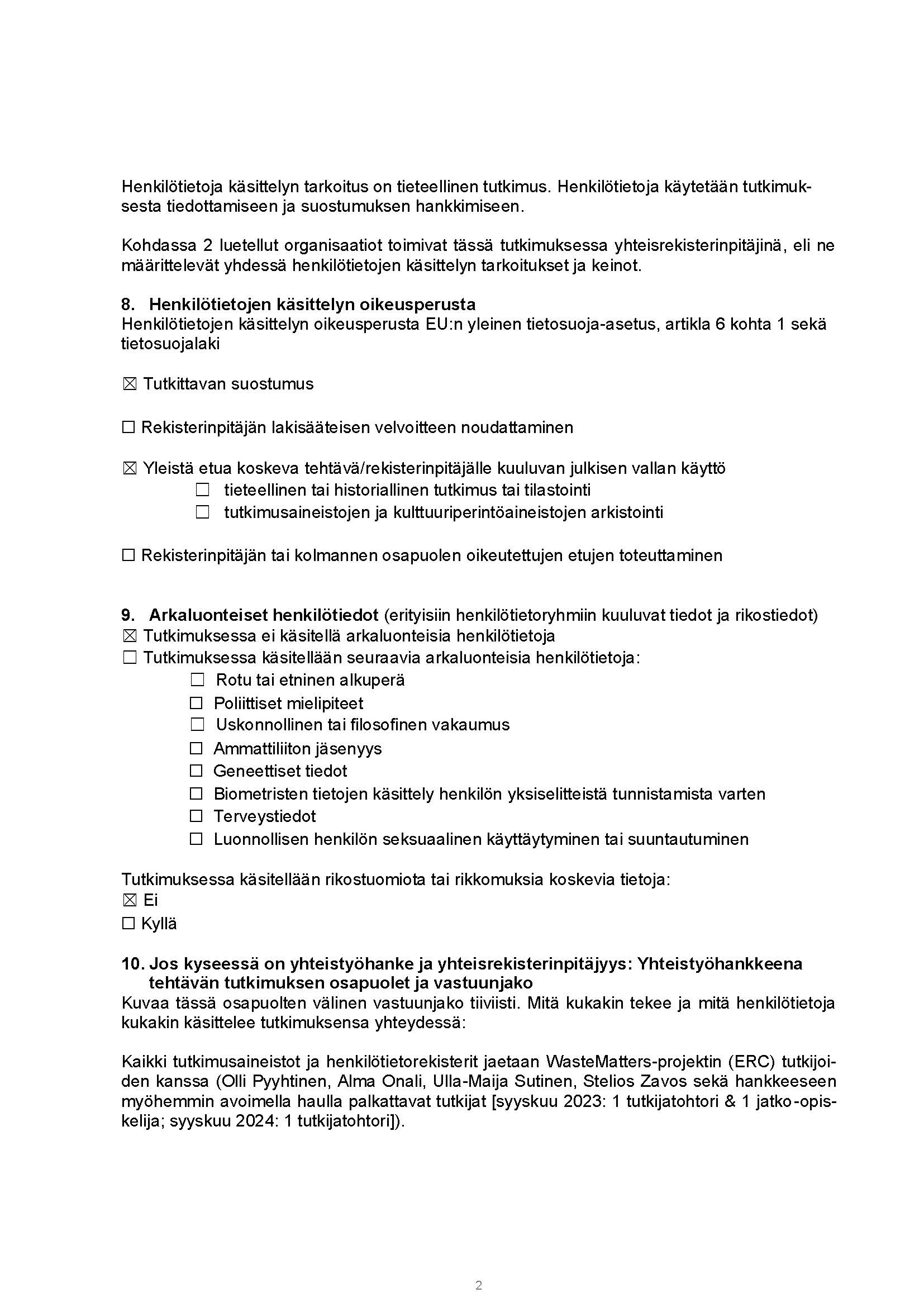 Tietosuojailmoitus, sivu 2