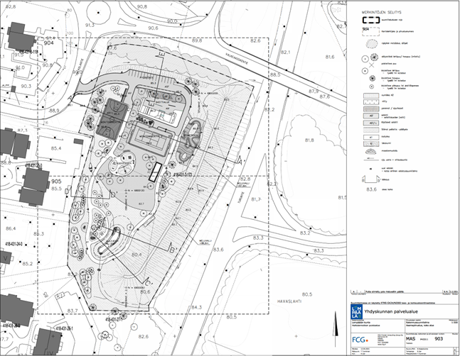 Halkolan liikuntapuiston asemapiirros