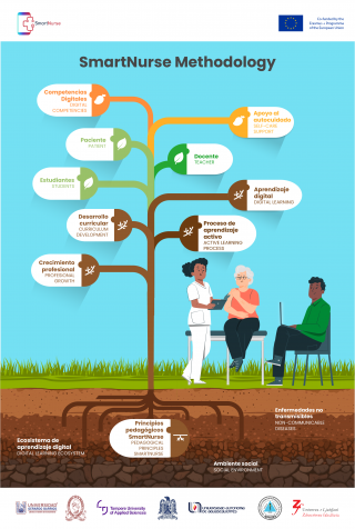 SmartNurse methodology illustration as a tree with main concepts