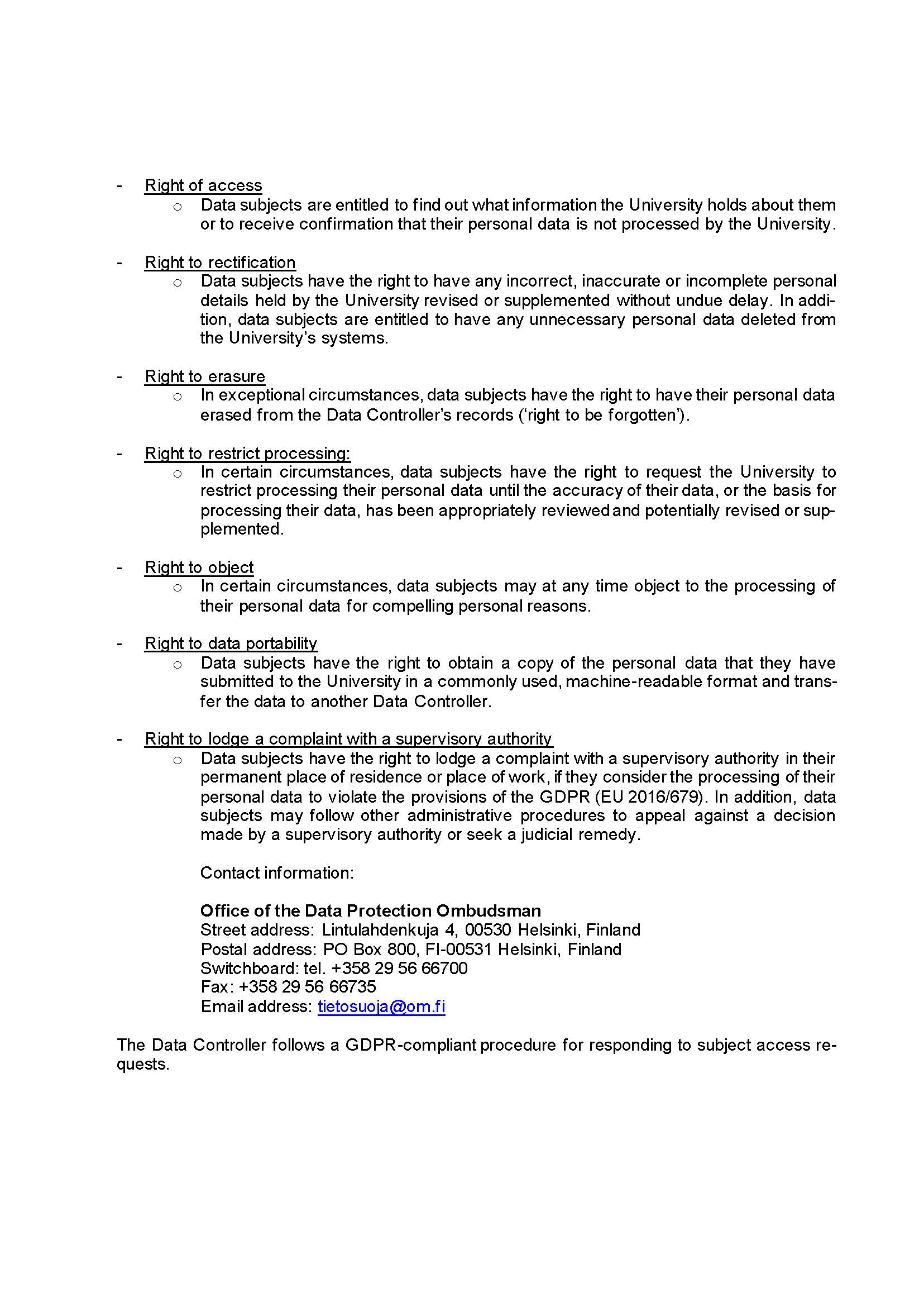 Privacy notice, page4