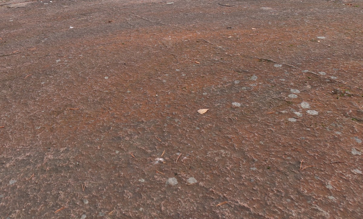 Kuvassa on Olarissa sijaitsevan kallion pintaa