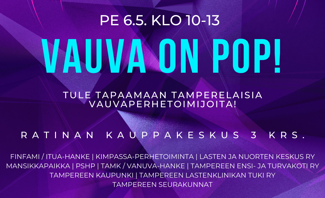 Vauva on pop-tapahtuman mainos