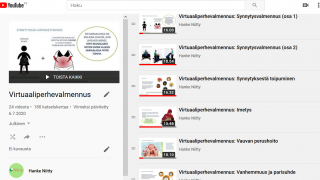 Kuvakaappaus Niitty-hankkeen Youtube-kanavalta