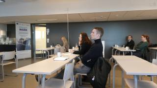 Lean-valmennuspäivän osallistujia