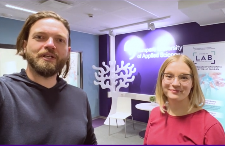 Hanketyöntekijät Ilmari Huttu-Hiltunen ja Milla Hiitti