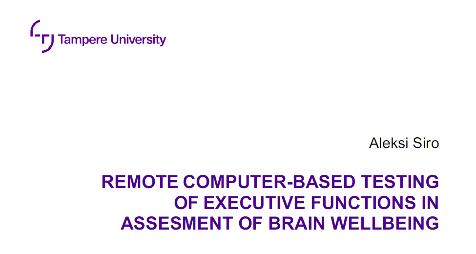 Aleksi Siron DI-työn kansilehti, jossa DI-työn nimi.