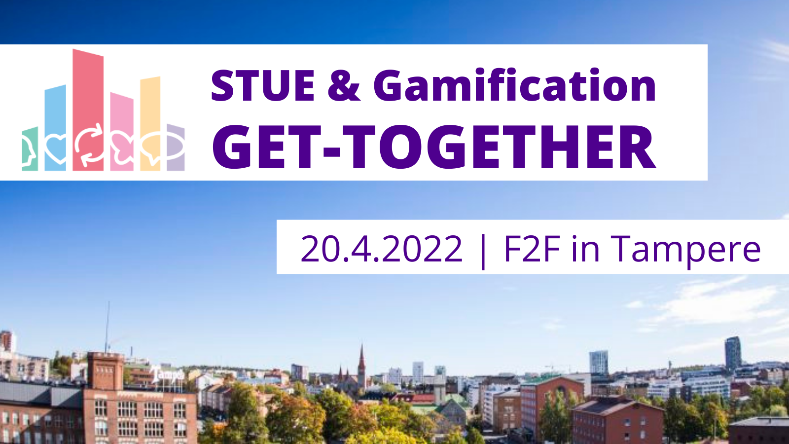 Landscape of Tampere with buildings and trees.