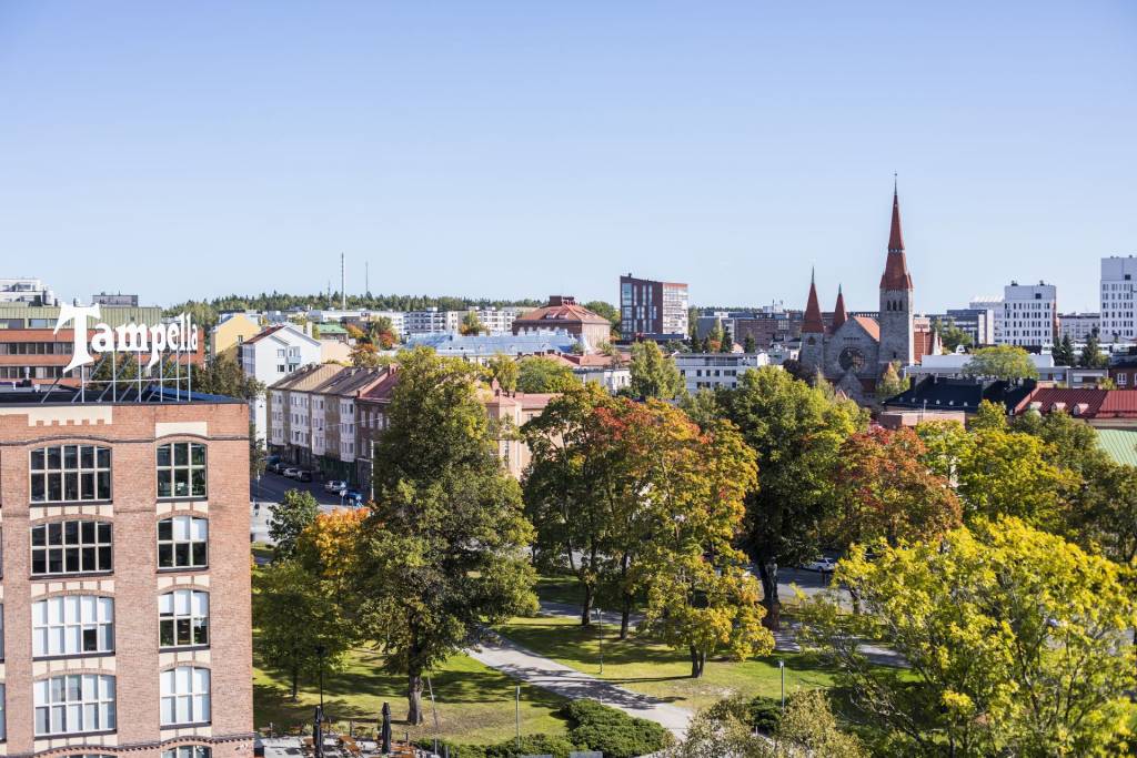 Maisemakuva Tampereesta, kuvituskuva