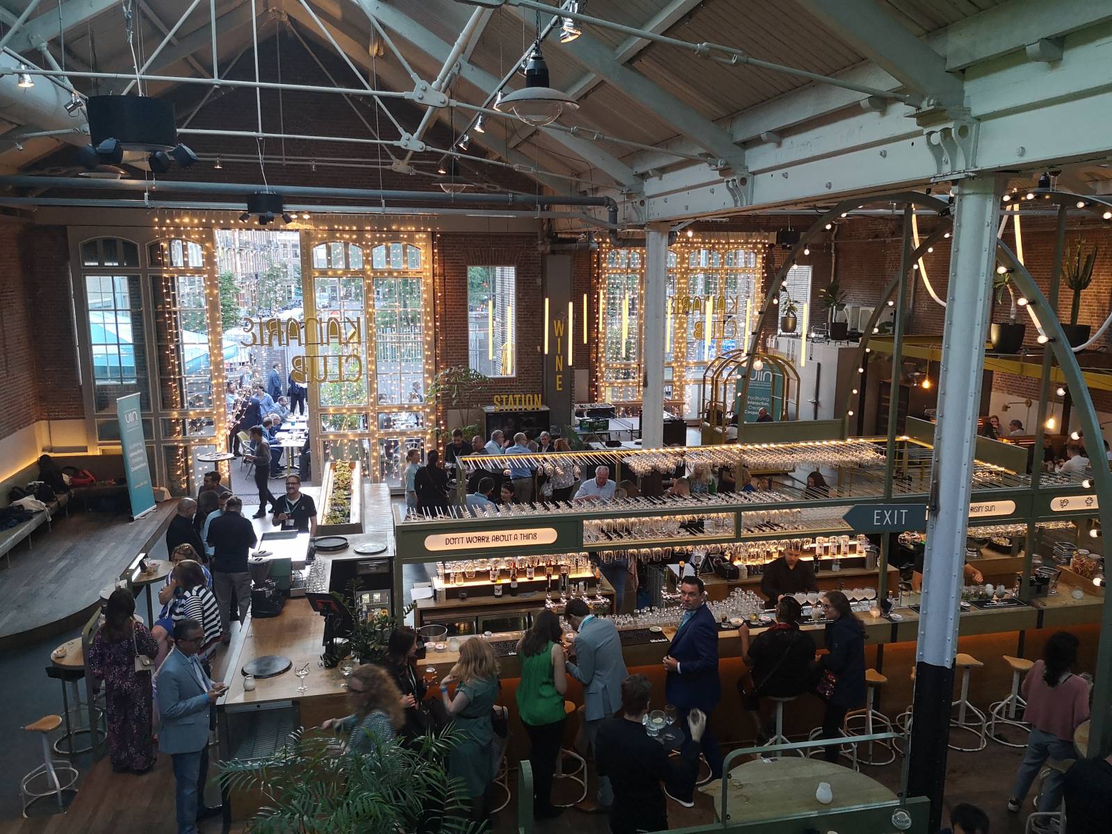 Indoors of the social event room