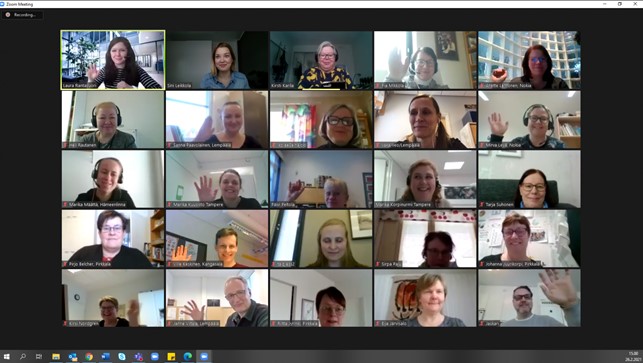 InTrans täydennyskoulutukseen osallistujat.