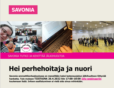 Kutsu tiedotustilaisuuteen.