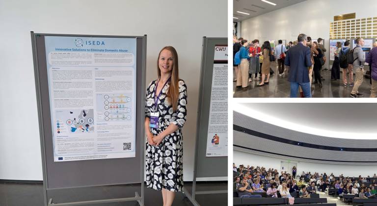 Hanna Mielismäki presents the Horizon Europe ISEDA project at the international ESPAnet Conference