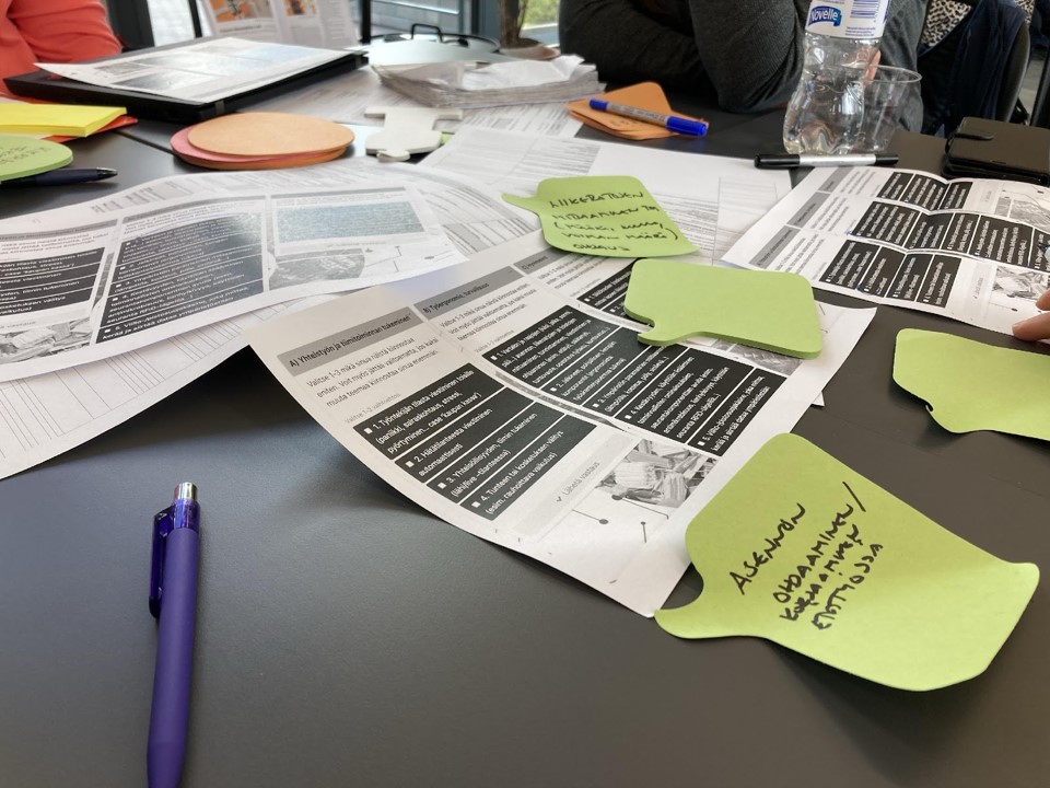 Työpaja 2, työskentelyyn liittyvää materiaalia