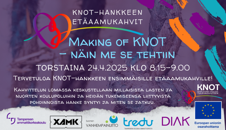 KNOT-hankkeen etäaamukahvien mainos