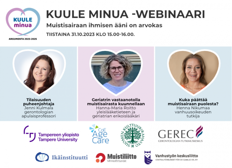 Kuule minua -webinaari 31.10.2023