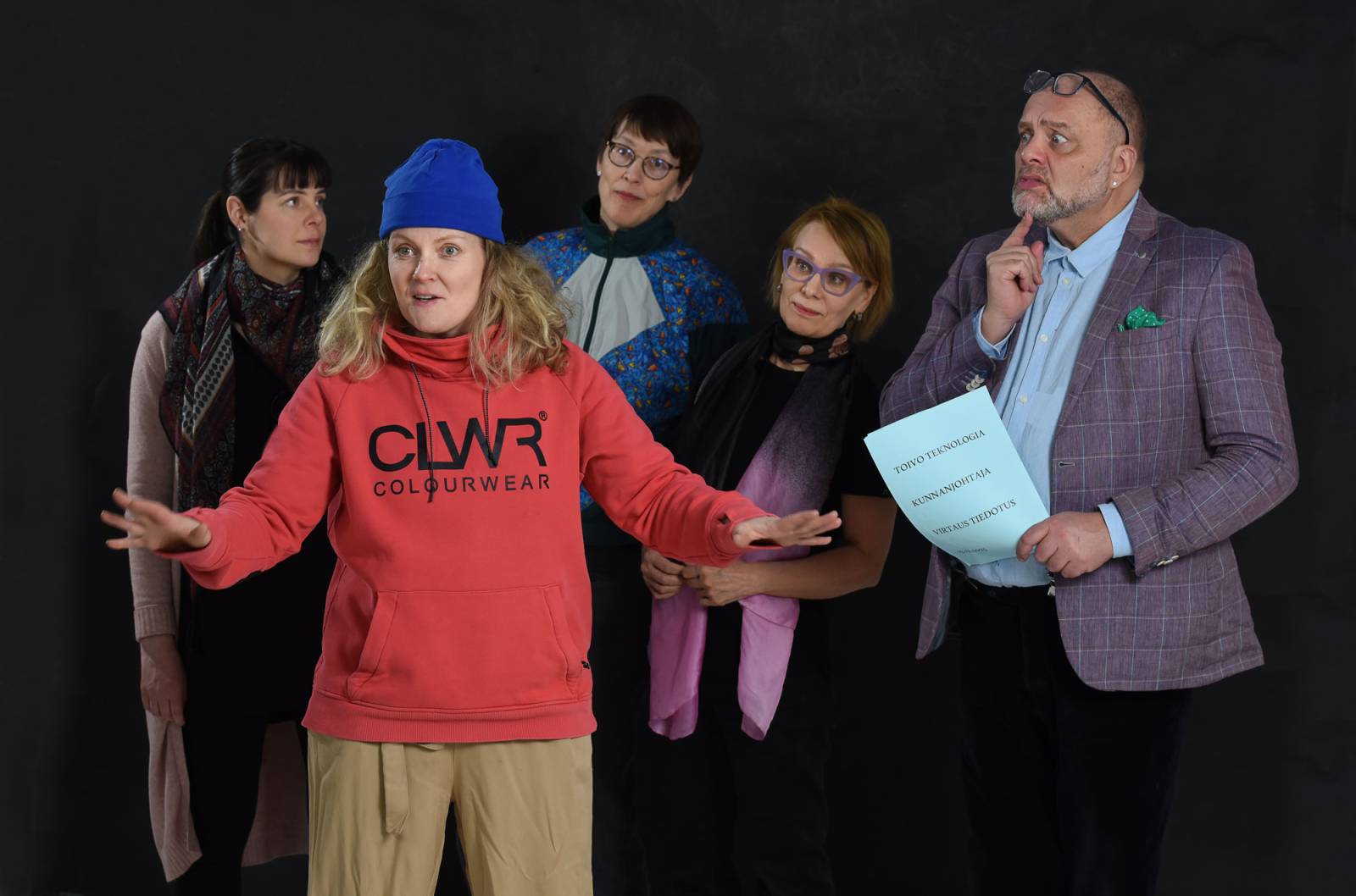 Kohtaus livetiede-esityksestä