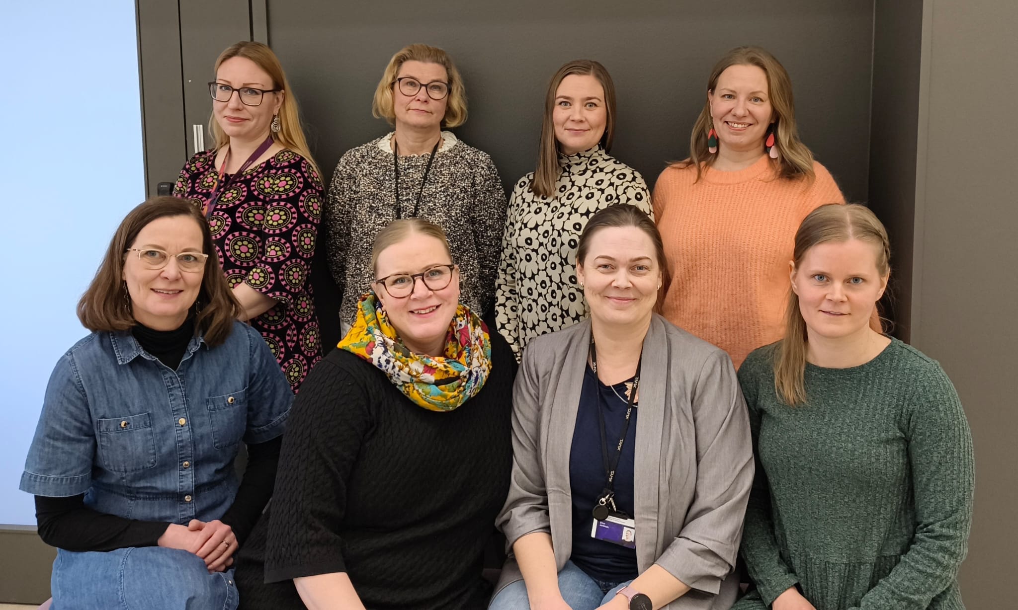 Kuva hanketyöryhmästä hankkeen loppuhetkellä.