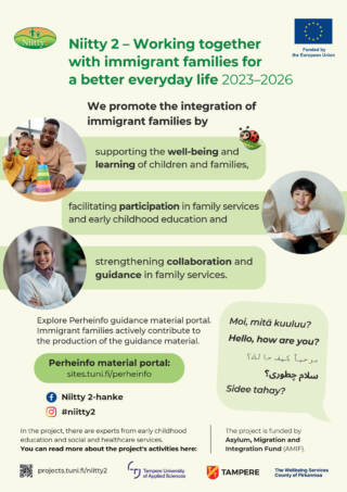 Hankkeen ydintietoja kertova juliste englanniksi