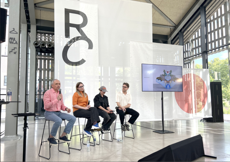 Jurgis Peters at the panel of Riga Contemporary Art Fair (RIGAF)