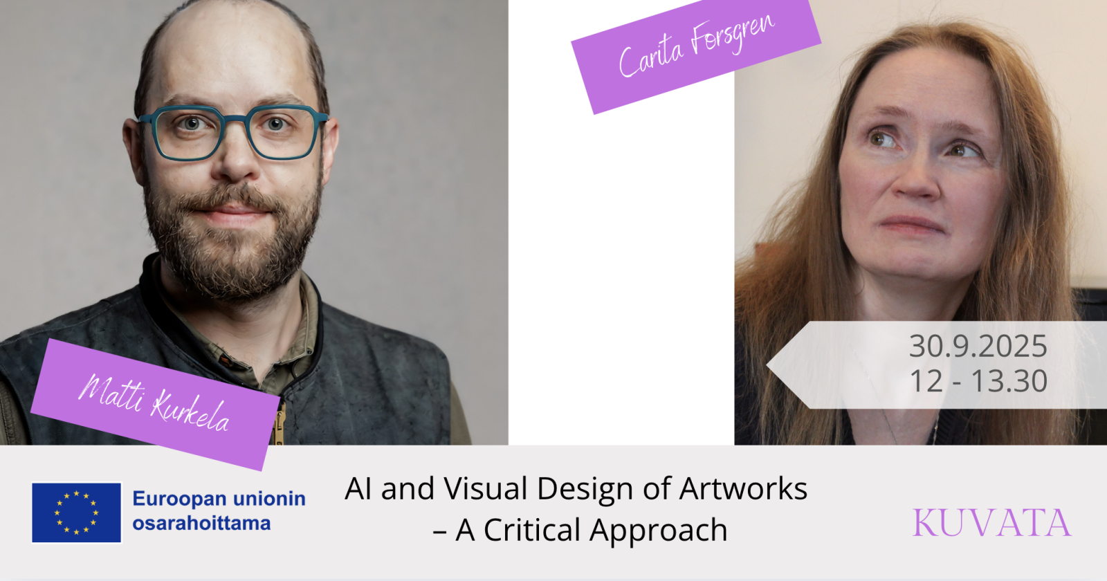 Ai and visual design of artworks webinar