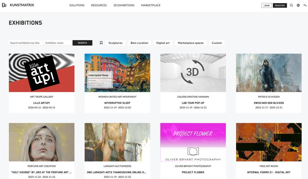 Kunstmatrix exhibitions