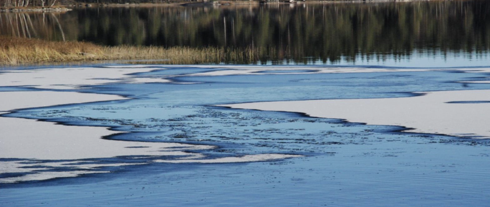 Järvimaisema, sulavat vedet