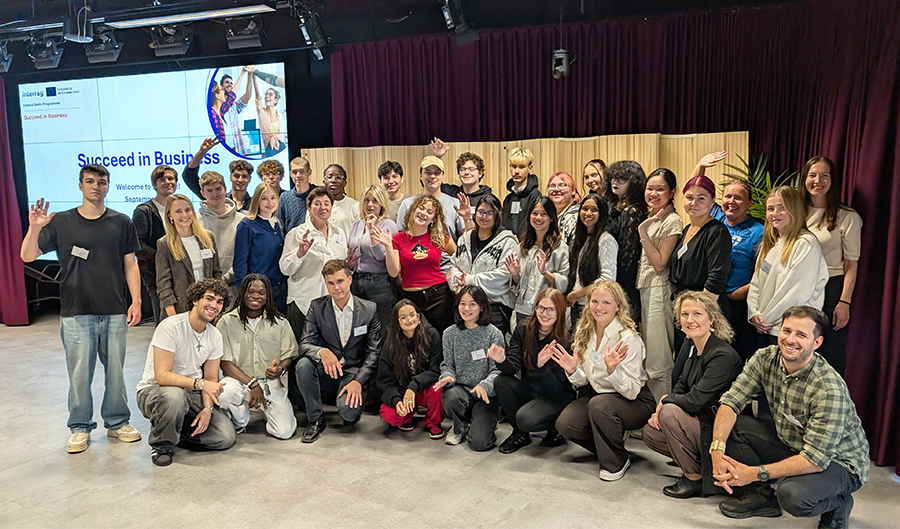 A group photo of people.