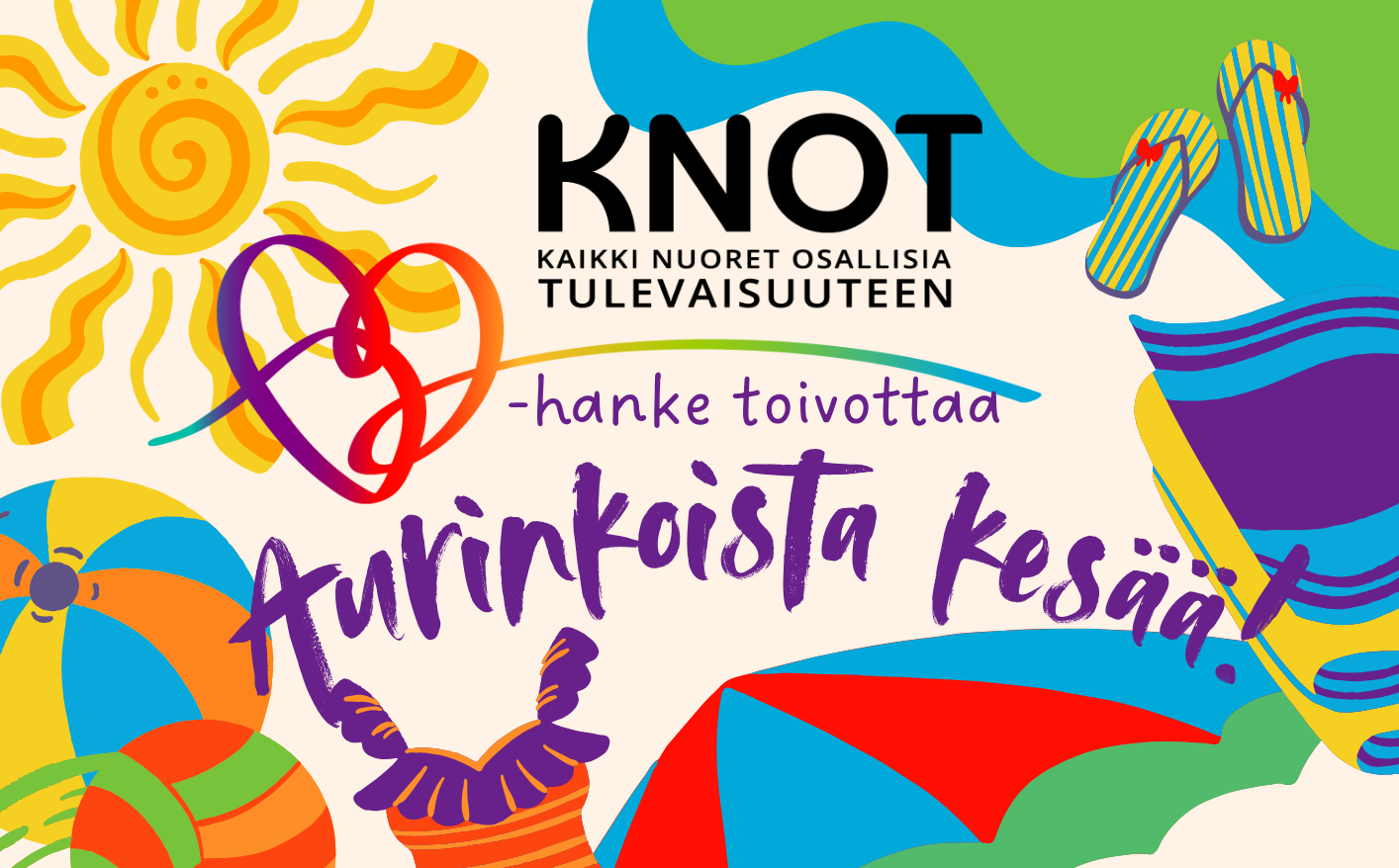 Aurinkoista kesää. Kuvituskuva