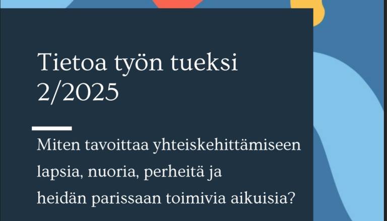 Tieto työn tueksi -julkaisun kansi