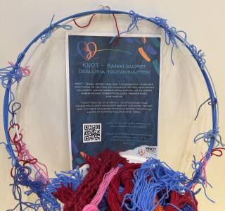 KNOT-hankkeen kuva Educa-messuilla