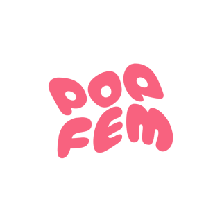 Kuvassa on POPFEM-hankkeen logo. Logon ylärivillä lukee POP ja alarivillä FEM