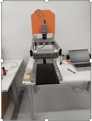 Tekstiilien tunnistuslaite hyperspektrikamera Specim FX17