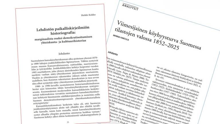 Artikkelien etusivut