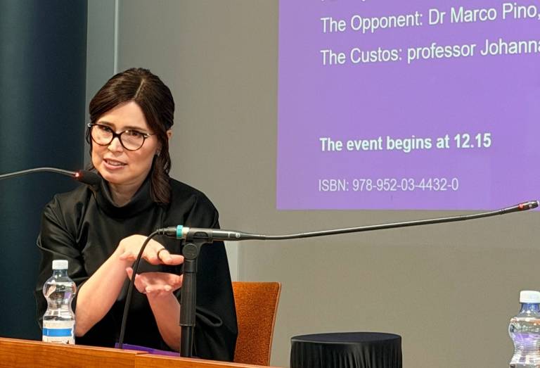 Teija Ahopelto defense