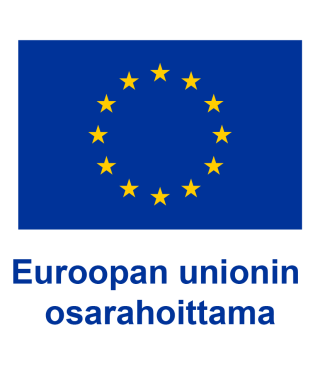 EU:n lippulogo ja teksti Euroopan unionin osarahoittama.