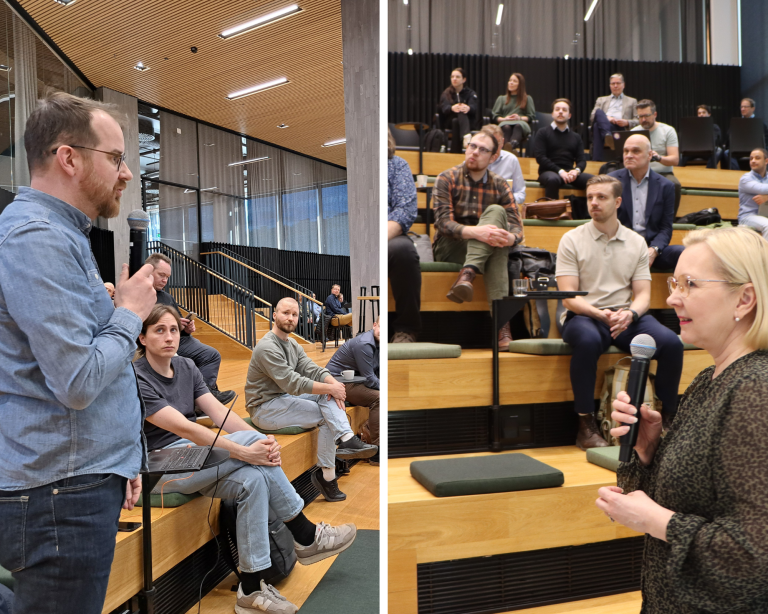 People in the audience.