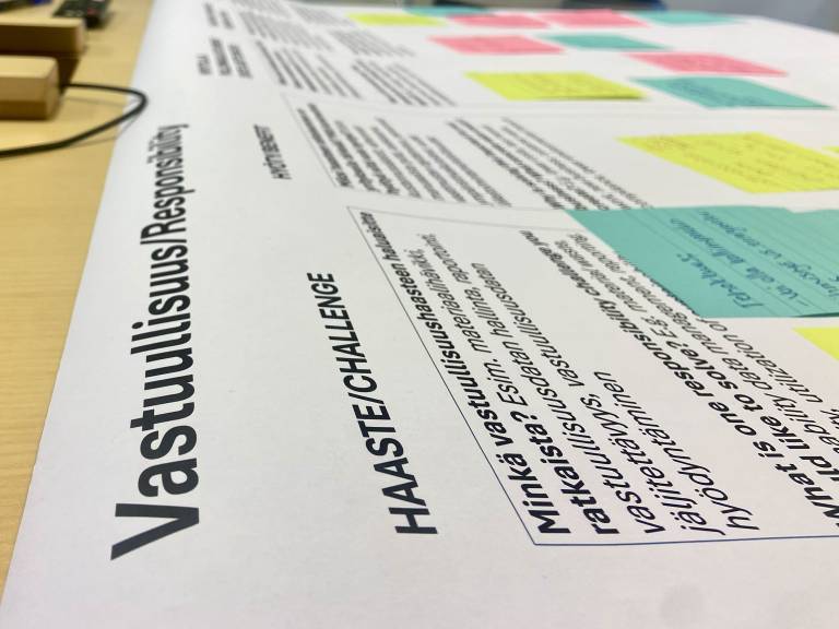 osa työpajan posterista
