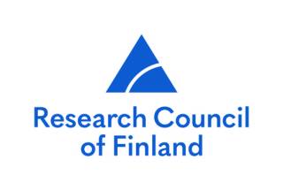 The logo of Research Council of Finland. A blue triangle