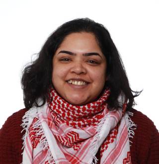 Picture of Ahalya Ganesh with black hair, now blue.