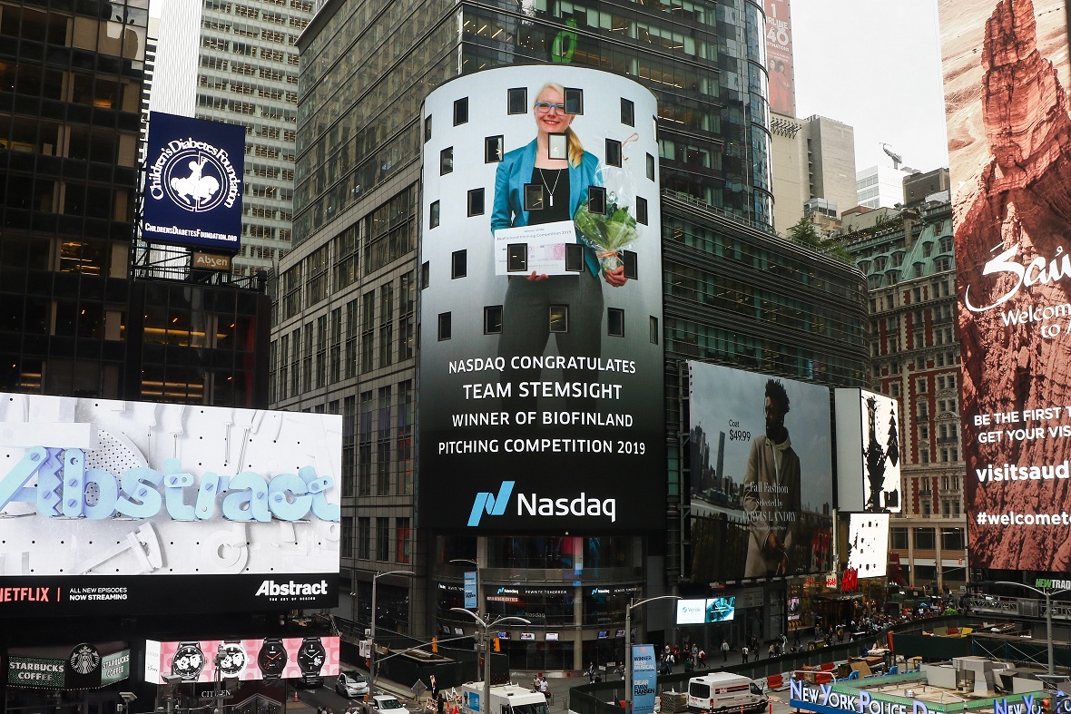 StemSIGHT featured on the Nasdaq billboard at Times Square ...