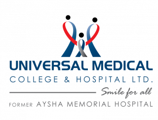 Universal medical college and hopsital logo