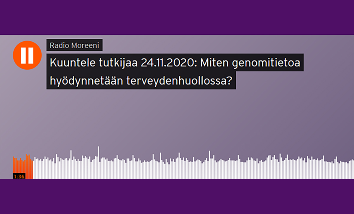 Radio Moreenin Kuuntele tutkijaa -ohjelmassa vieraana Arja Halkoaho.