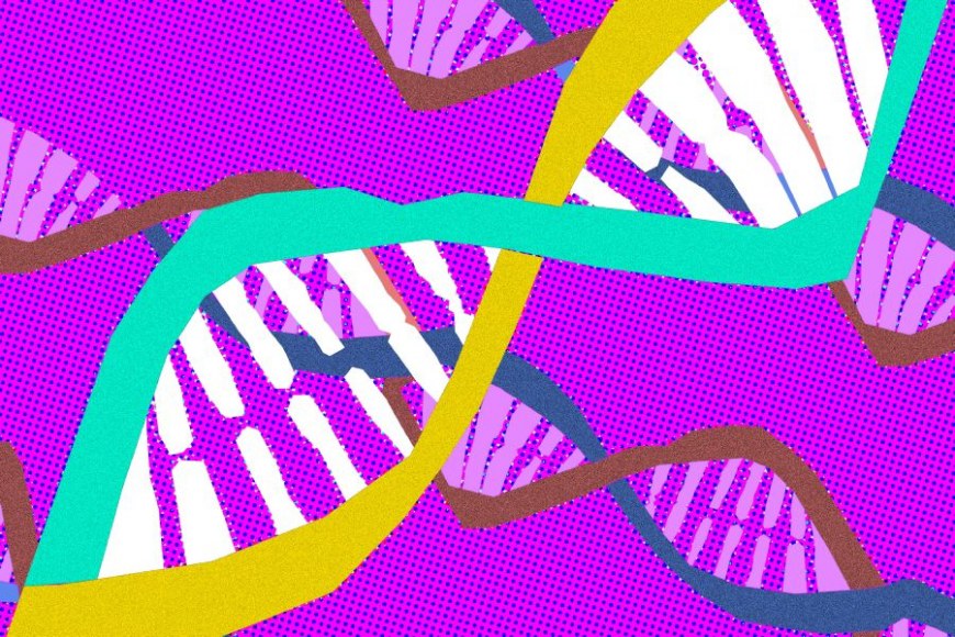Tyylitelty kuva DNA:sta