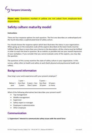 Download link to the Safety Culture Maturity Model.