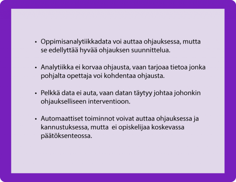 Ohjaus Ja Arviointi | Oppimisanalytiikka | Tampereen Korkeakouluyhteisö