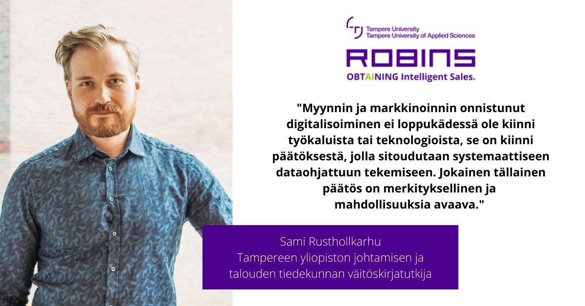 Sami Rusthollkarhu kertoo ROBINS-kokoomateoksessa julkaistavan artikkelinsa sisällöstä.