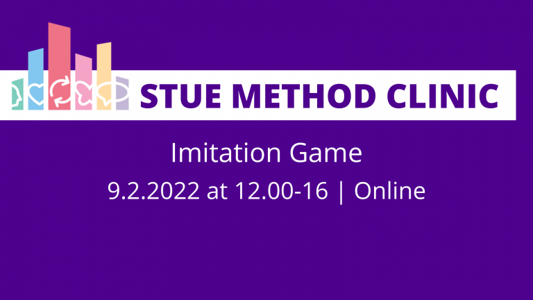 STUE method clinic on Imitation game add with STUE's logo.