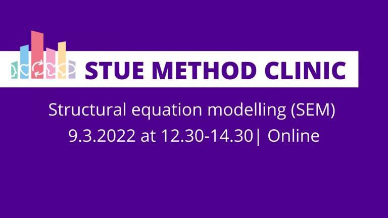 STUE method clinic session on SEM will be arranged on 9.3.2022.