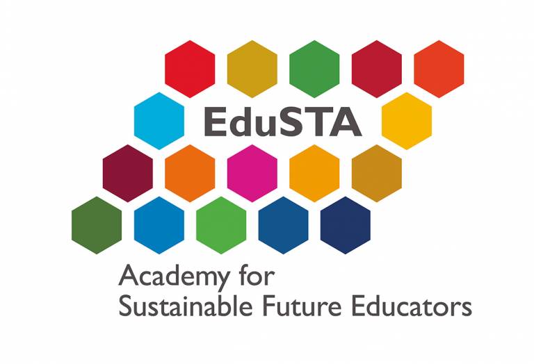 EdySTA project logo with colourful honeycomb structure.